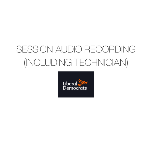 Session audio recording (Including Technician)